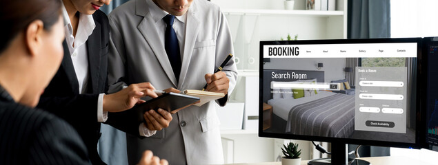 Online hotel accommodation booking website provide brisk reservation system . Travel technology...
