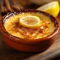 Creamy Lemon Custard Dish