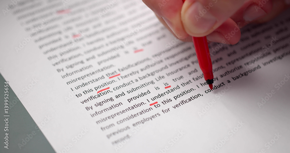 Poster Book Script Edit And Paper Text
