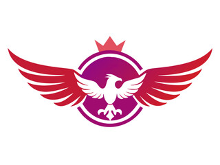 Flying bird logo Royalty