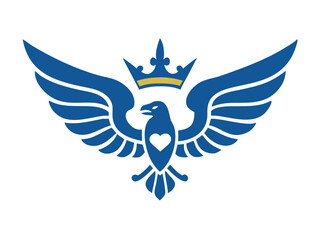 Flying bird logo Royalty