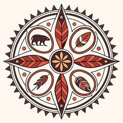 Tribal Inspired Mandala Vectors
