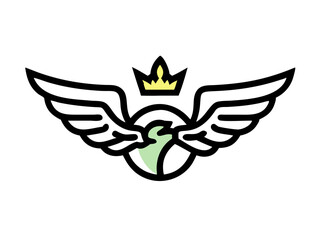 Flying bird logo Royalty