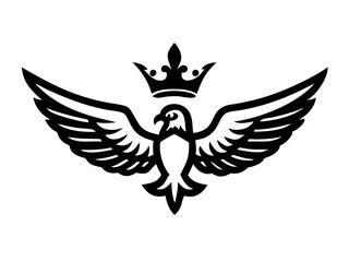 Flying bird logo Royalty