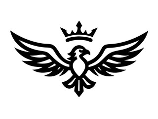 Flying bird logo Royalty