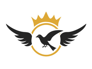 Obraz premium Flying bird logo Royalty