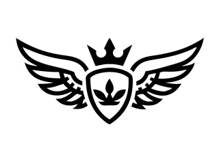 Fototapeta premium Flying bird logo Royalty