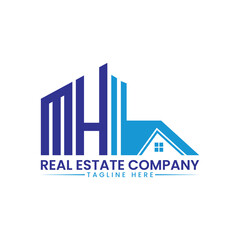 Obraz premium Minimalist Building and House Logo Template