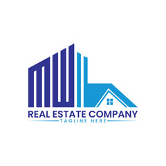 Fototapeta premium Minimalist Building and House Logo Template