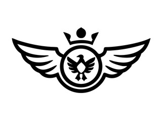 Flying bird logo Royalty