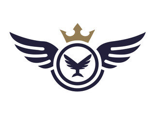 Flying bird logo Royalty
