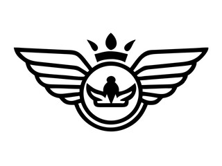 Flying bird logo Royalty