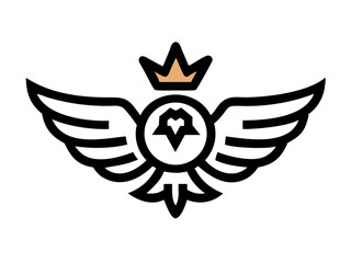 Obraz premium Flying bird logo Royalty