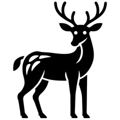 Fototapeta premium deer vector icon