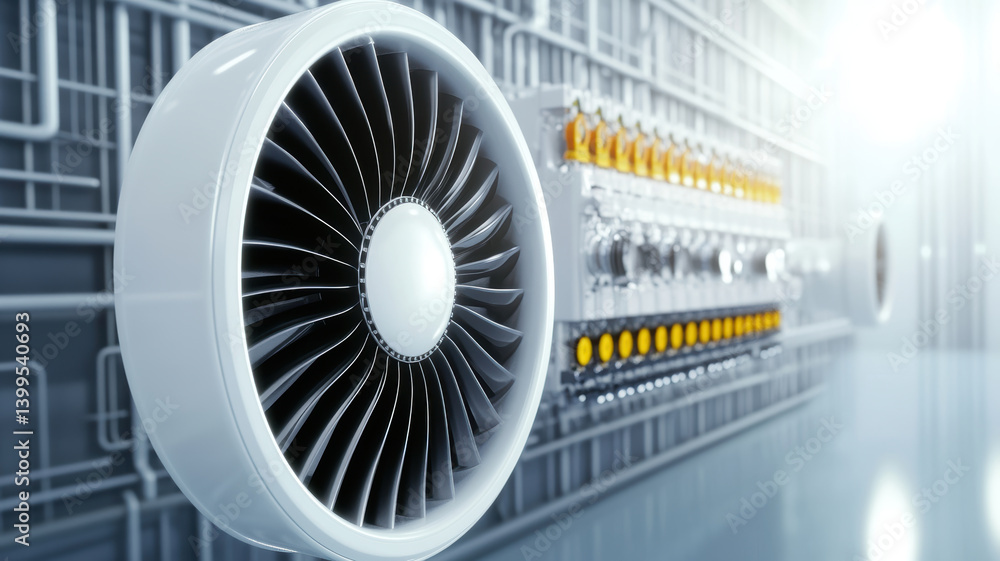 Poster detailed mechanical engine showcases advanced technology and precision engineering in sleek design t