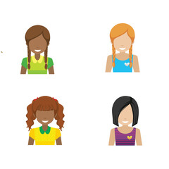 vector illustration of a woman