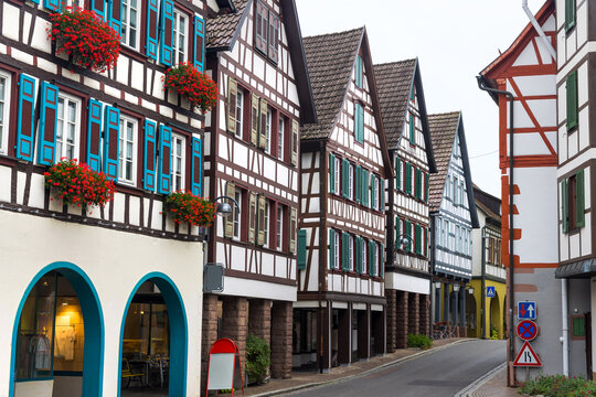Scenic Schiltach town in Baden W&Atilde;&frac14;rttemberg, Germany in Black Forest