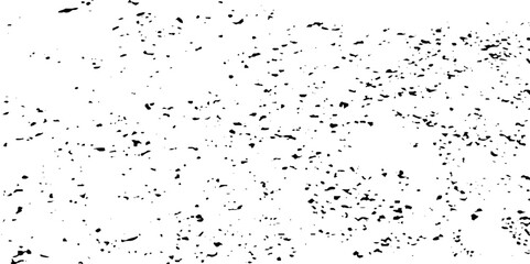 Fototapeta premium Distress urban overlay spotted concrete grain surface grainy noise rust wall grunge black splatter and white background. damaged chalk crack rough ink wall texture. 