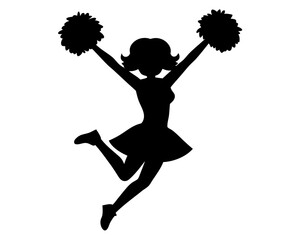 Cheerleader Vector & SVG Silhouettes