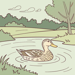 A Creative Collection of Unique Duck Vector Illustrations in Fun, Modern, and Playful Art Styles6