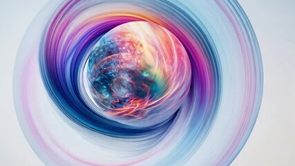 Swirling Abstract Universe: Immerse yourself in a vibrant, colorful vortex, suggesting the infinite potential of the cosmos and the mystery of the universe.