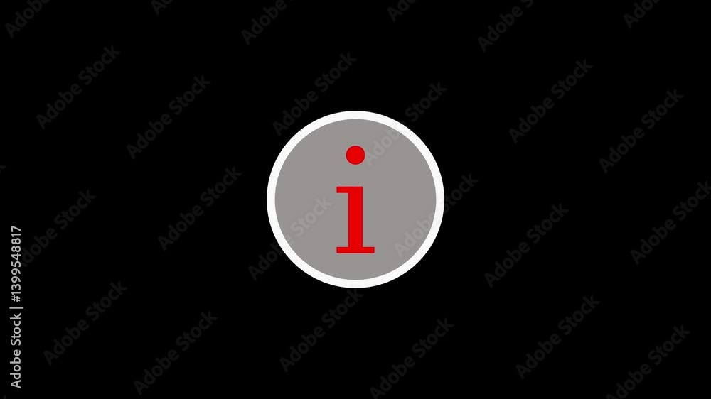 Poster help desk i circle shape icon animation on black background