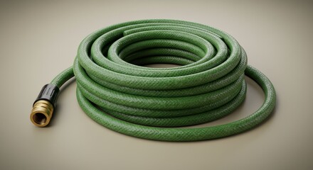 Coiled garden hose