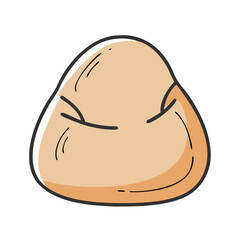 bean bag icon, bean bag vector illustration-simple illustration of bean bag, perfect for bean bag logos and icons