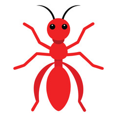 Ant vector icon isolated on white background