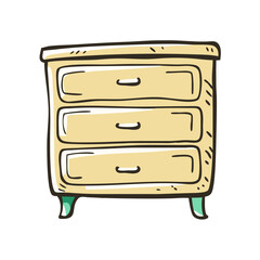 chest of drawers icon, chest of drawers vector illustration-simple illustration of chest of drawers, perfect for chest of drawers logos and icons