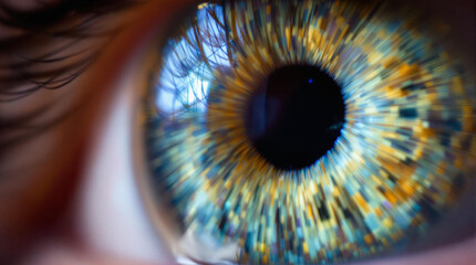 human eye close up