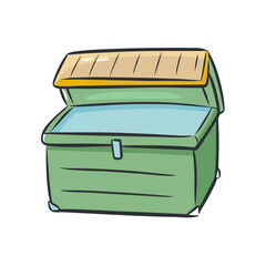 outdoor storage box icon, outdoor storage box vector illustration-simple illustration of outdoor storage box, perfect for outdoor storage box logos and icons