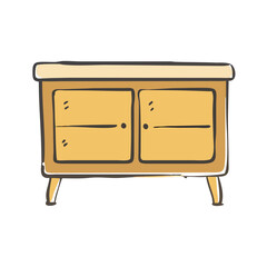 sideboard icon, sideboard vector illustration-simple illustration of sideboard, perfect for sideboard logos and icons