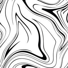 Monochrome Fluid Wave Seamless Design