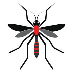 Mosquito vector icon isolated on white background