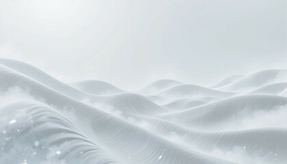 Obraz premium Smooth white abstract waves background for clean website layout
