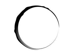 Grunge circle made for marking. Grunge circle made for your project. Grunge circle made of black paint.