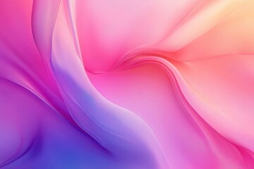 Obraz premium Pink Abstract Gradient Background with Smooth Satin Drapery Texture