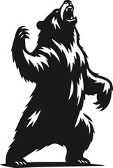 Bear black vector