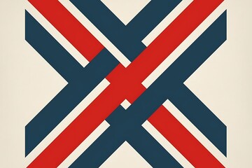 Obraz premium Geometric X Design Poster