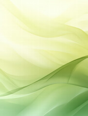 Obraz premium Ethereal Lightness: An abstract composition of soft, undulating waves in shades of pale yellow and green, evoking a sense of serenity and gentle movement.