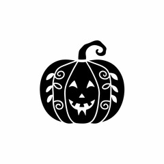 creative details Pumpkin Icon Vector Illustration