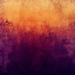 Fototapeta premium Grungy background with orange hues fading into darker purple gradients