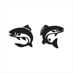 vector image of a fish