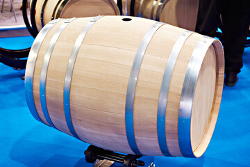 Wooden wine barrel