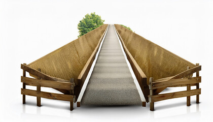 Obraz premium 003-044-138-HyperRealisticOvercomingBarrierstoChangeisolatewhitebackground77050(1)