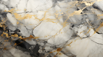 Modern light luxury gray and white abstract marble gold leaf atmospheric porch painting