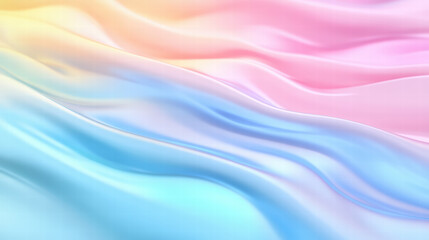 Fototapeta premium Ethereal Waves of Color: Delicate pastel hues flow in a mesmerizing dance, evoking feelings of serenity, harmony, and the gentle touch of artistic expression.