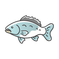 barramundi icon, barramundi vector illustration-simple illustration of barramundi, perfect for barramundi logos and icons