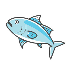 bluefish icon, bluefish vector illustration-simple illustration of bluefish, perfect for bluefish logos and icons